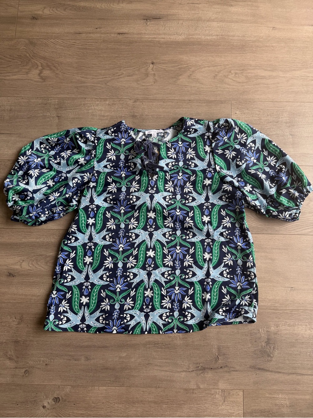 NWT Mary Square THE REN TOP - Gossamer Wings Navy - size small